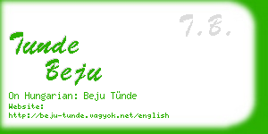 tunde beju business card